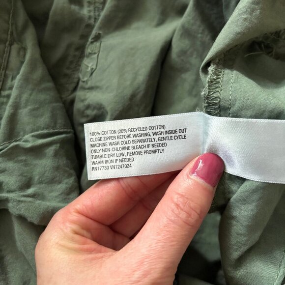 Universal Thread Maxi Cargo Jumpsuit Olive Green Womens Small Streetwear Y2K - Picture 6 of 15